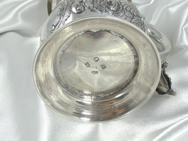 ENGLISH GEORGIAN ,GEORGE III, Wm. GOULD STERLING SILVER TANKARD, 34 