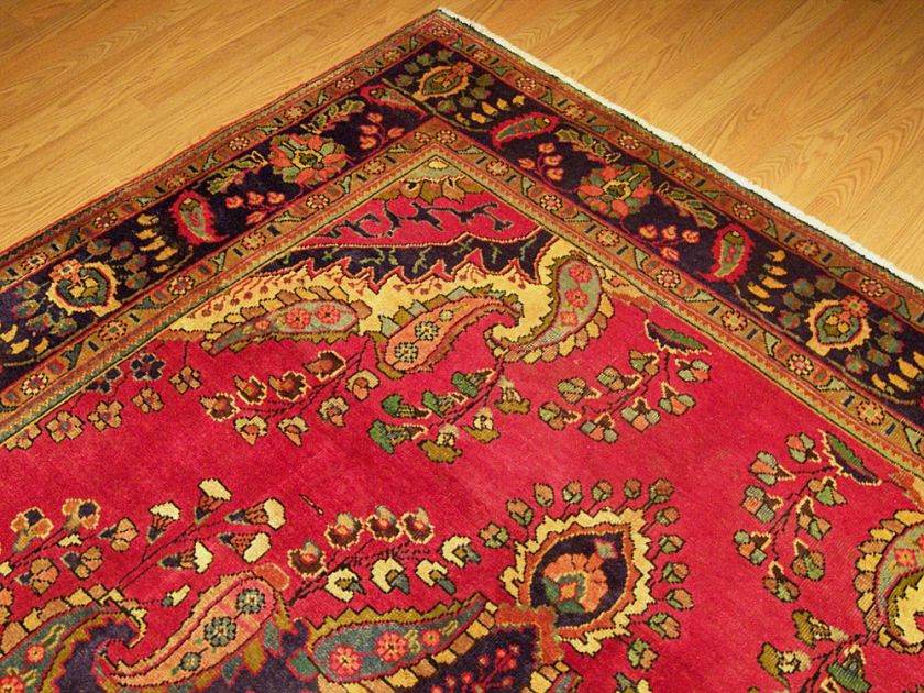 7x10 Beautiful Handmade Carpet Persian Tabriz Wool Rug  