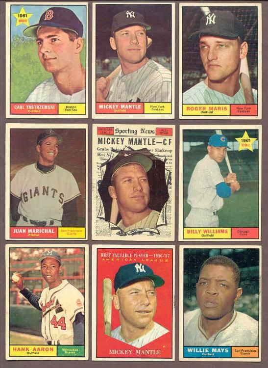 1961 TOPPS BASEBALL COMPLETE SET EX MT  