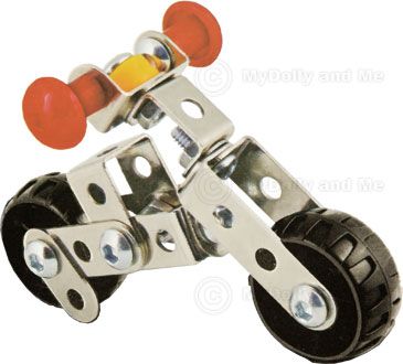 Metal Model Construction Kit 4 Small Vehicles Child Toy  