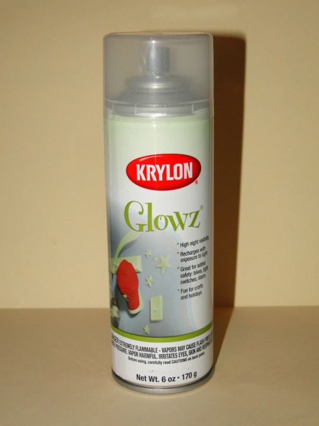 New Krylon Glowz Glow In The Dark Spray Paint 6 oz 170 g  