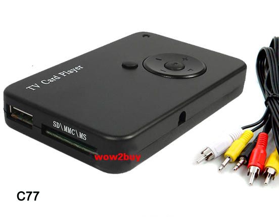 TV OUT SD MMC Card Reader Photo Movie Video MP4 Player