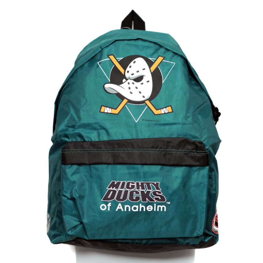 Vintage Anaheim Mighty Ducks Backpack Back Pack Deadstock Nasco 