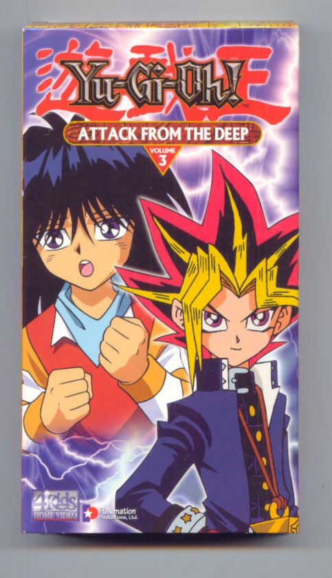 Yu Gi Oh ATTACK FROM THE DEEP, CHILDRENS VHS VIDEO  